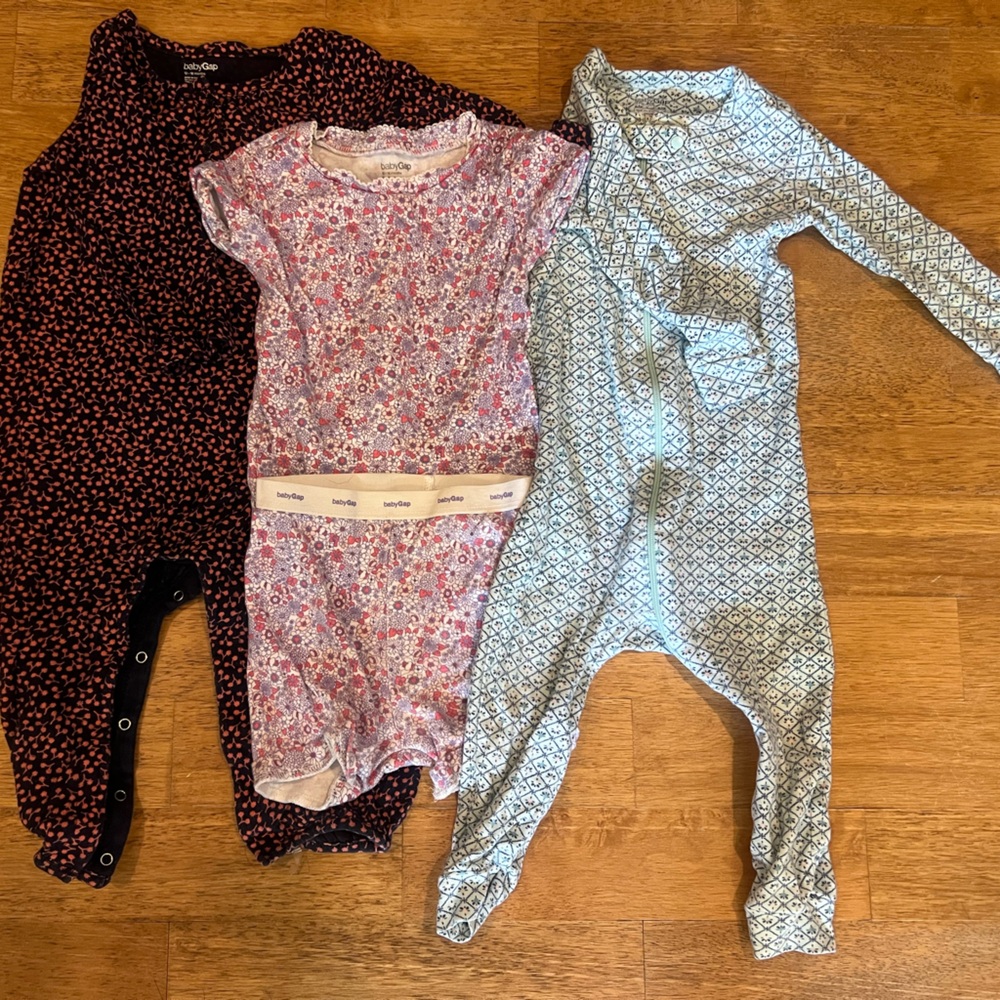 GAP Baby Onesie with Blue and Pink Pattern